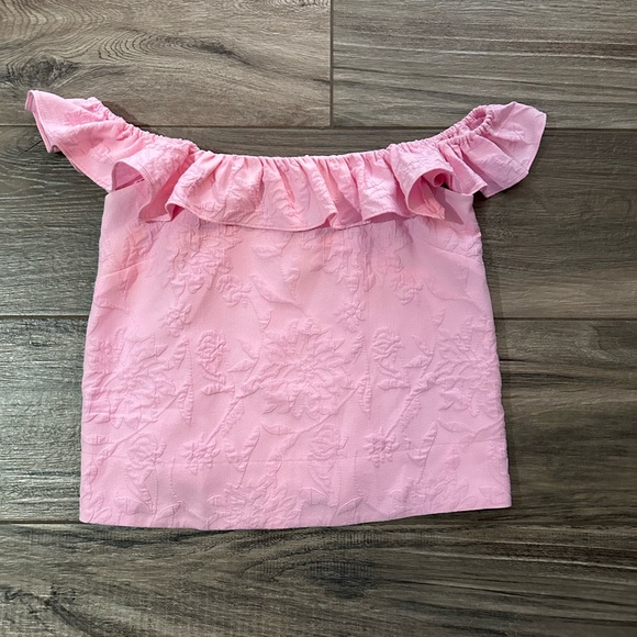 Lilly Pulitzer Tops - Lilly Pulitzer Zoya Pink Ruffled Women's Top